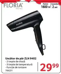 Selgros Uscător de păr ZLN 9402 Ofertă