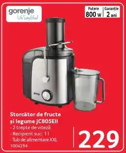 Selgros Storător de fructe și legume JC805EII Ofertă