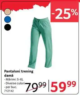 Selgros Pantaloni trening damă Ofertă