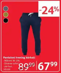 Selgros Pantaloni trening bărbați Ofertă
