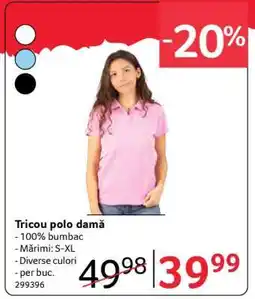 Selgros Tricou polo damă Ofertă