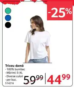 Selgros Tricou damă Ofertă