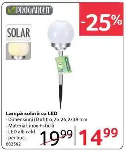 Selgros Lampă solară cu LED Ofertă