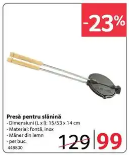Selgros Presă pentru slănină Ofertă