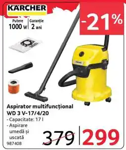 Selgros Aspirator multifuncțional WD 3 V-17/4/20 Ofertă