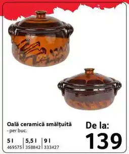 Selgros Oală ceramică smălțuită Ofertă