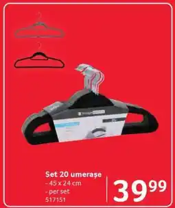 Selgros Set 20 umerașe Ofertă