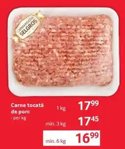 Selgros Carne tocată de porc Ofertă