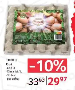 Selgros TONELI OUĂ Ofertă