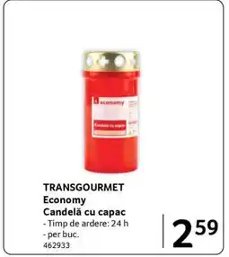 Selgros TRANSGOURMET Economy Candelă cu capac Ofertă