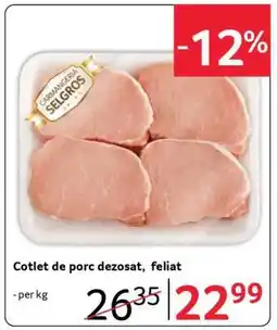 Selgros Cotlet de porc dezosat, feliat Ofertă