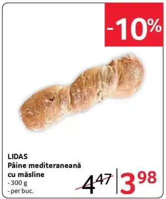Selgros LIDAS Pâine mediteraneană cu măsline Ofertă