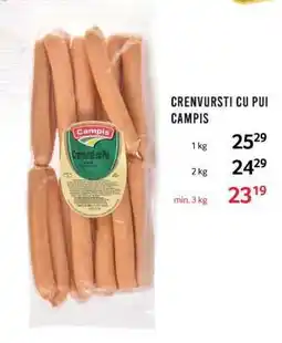 Selgros CRENVURSTI CU PUI CAMPIS Ofertă