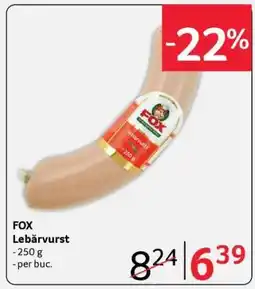 Selgros FOX Lebărvurșt Ofertă