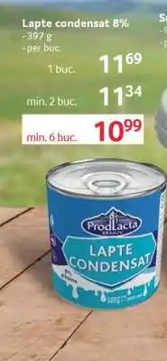 Selgros Lapte condensat 8% Ofertă