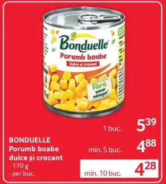 Selgros BONDUELLE Porumb boabe dulce și crocant Ofertă
