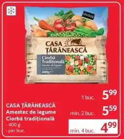 Selgros CASA ȚĂRĂNEASCĂ Amestec de legume Ciorbă tradițională Ofertă