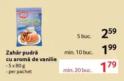 Selgros Zahăr pudră cu aromă de vanilie Ofertă