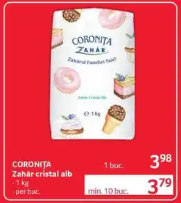 Selgros CORONIȚA Zahăr cristal alb Ofertă