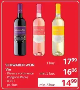 Selgros SCHWABEN WEIN VIN Ofertă