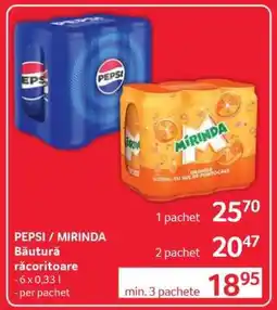 Selgros PEPSI / MIRINDA Ofertă