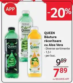Selgros QUEEN Băutură răcoritoare cu aloe vera Ofertă