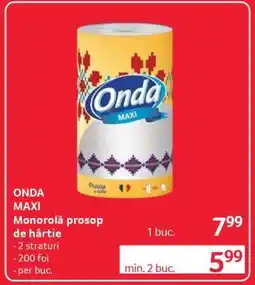 Selgros ONDA MAXI Monorolă prosop de hartie Ofertă