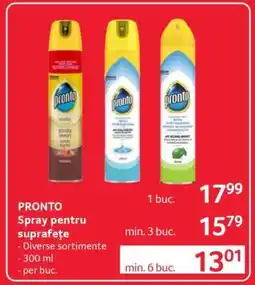 Selgros PRONTO Spray pentru suprafețe Ofertă