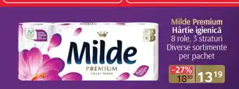 Selgros Milde Premium Hârtie igienică Ofertă