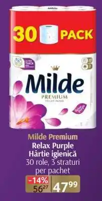 Selgros Milde Premium Relax Purple Hârtie igienică Ofertă