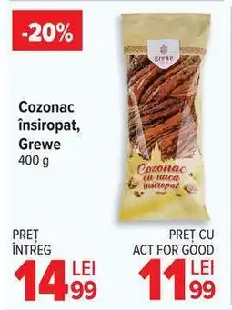 Carrefour Cozonac însiropat, Grewe Ofertă