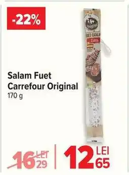 Carrefour Salam Fuet Carrefour Original Ofertă