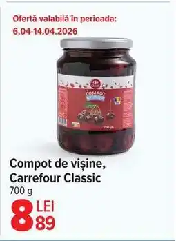 Carrefour Compot de vișine, Carrefour Classic Ofertă