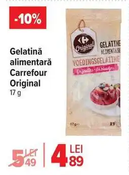 Carrefour Gelatină alimentară Carrefour Original Ofertă