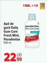 Carrefour Apă de gură Daily Gum Care Fresh Mint, Parodontax Ofertă