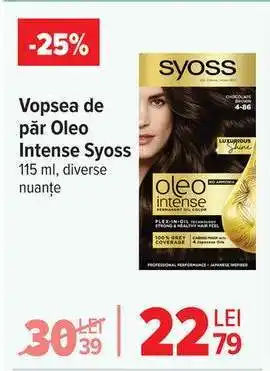 Carrefour Vopsea de păr Oleo Intense Syoss Ofertă