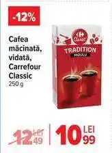 Carrefour Cafea măcinată, vidată, Carrefour Classic Ofertă