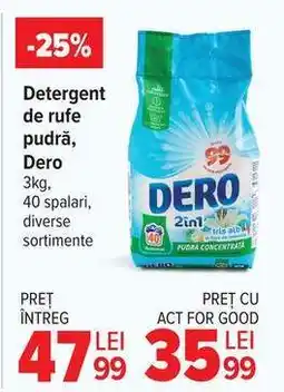 Carrefour Detergent de rufe pudră Dero Ofertă