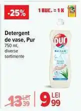 Carrefour Detergent de vase, Pur Ofertă