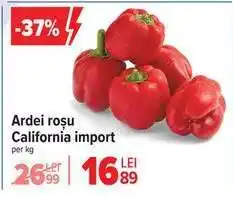 Carrefour Ardei roșu California import Ofertă