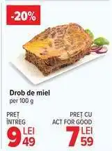 Carrefour Drob de miel Ofertă