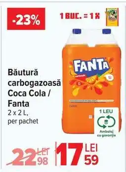 Carrefour Băutură carbogazoasă Coca-Cola/Fanta Ofertă