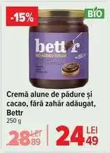 Carrefour Cremă alune de pădure și cacao, fără zahăr adăugat, Bettr Ofertă