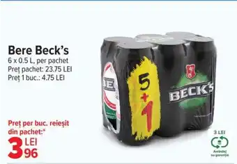 Carrefour Bere Beck's Ofertă