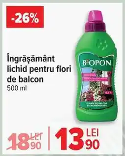 Carrefour Îngrășământ lichid pentru flori de balcon Ofertă