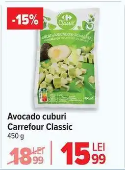 Carrefour Avocado cuburi Carrefour Classic Ofertă