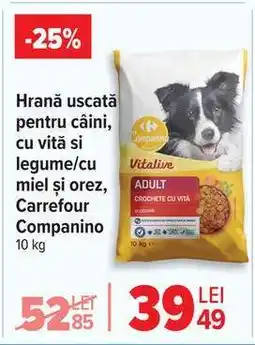 Carrefour Hrană uscată pentru câini Carrefour Companino Ofertă