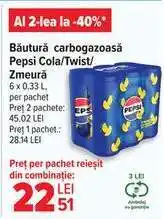 Carrefour Băutură carbogazoasă Pepsi Cola/Twist/Zmeură Ofertă