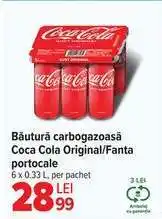Carrefour Băutură carbogazoasă Coca Cola original/Fanta portocale Ofertă