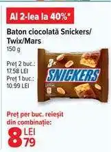 Carrefour Baton ciocolată Snickers/Twix/Mars Ofertă